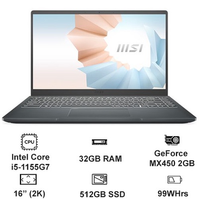 Laptop MSI Modern 14 B11SBU-668VN-5