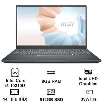 Laptop MSI Modern 14 B10MW-646VN-5