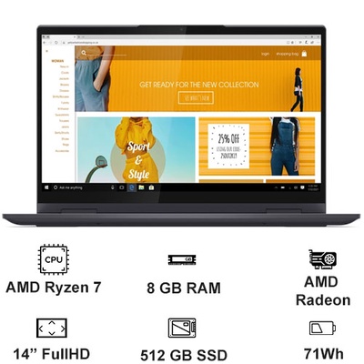 Laptop Lenovo Yoga Slim 7 14ACN6 82N7008VVN-0