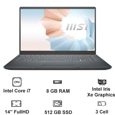 Laptop MSI Modern 14 B11MOU 1033VN-2