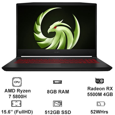 Laptop Gaming MSI Bravo 15 B5DD-264VN-5