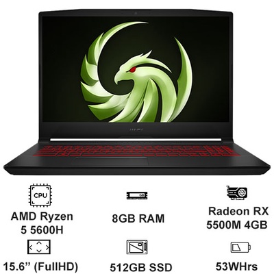 Laptop Gaming MSI Bravo 15 B5DD-265VN-5