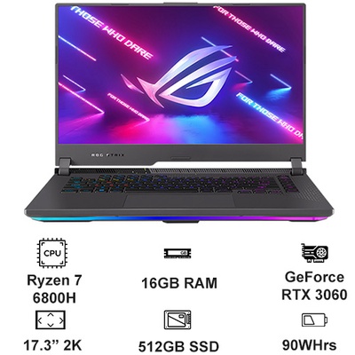 Laptop ASUS Gaming ROG Strix G17 G713RM-LL016W-5