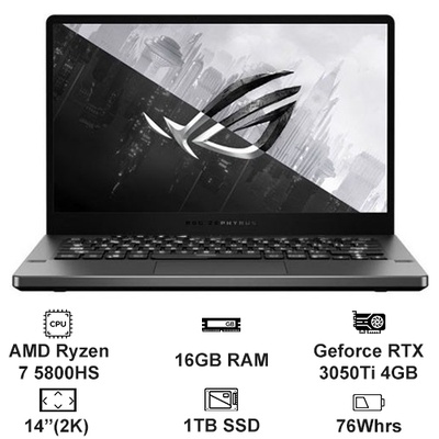 Laptop ASUS Gaming ROG Zephyrus G14 GA401QE-K2026T-4