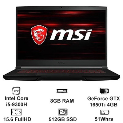 Laptop MSI Gaming GF63 THIN 9SCSR-829VN-5