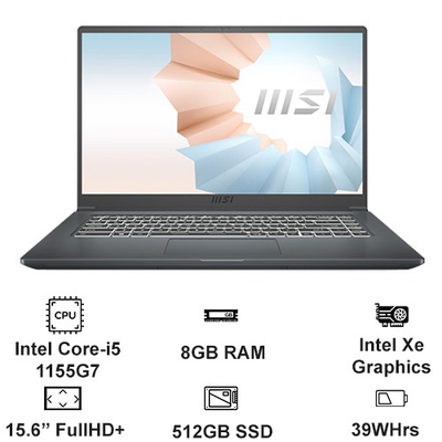 Laptop MSI Modern 15 A11M-1024VN-5