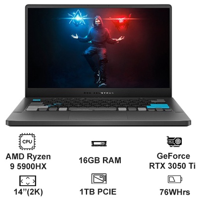 Laptop Gaming ASUS ROG Zephyrus G14 GA401QEC-K2064T-12