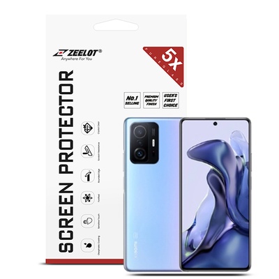 Dán chống va đập Xiaomi MI 11T/MI 11T Pro Zeelot Full viền đen cao cấp-0