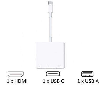 Cáp chuyển đổi Apple USB-C Digital AV Multiport MUF82ZA | Chính hãng Apple Việt Nam