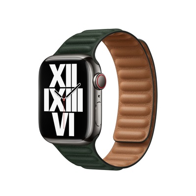 Dây đeo Apple Watch Leather Link 41/40/38mm-2