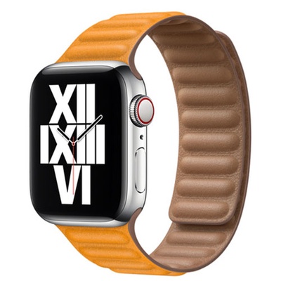 Dây đeo Apple Watch Leather Link S/M 41/40/38mm chính hãng-3