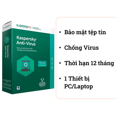 Phần mềm diệt Virus Kaspersky Anti-Virus 1 Máy tính/1 Năm-1