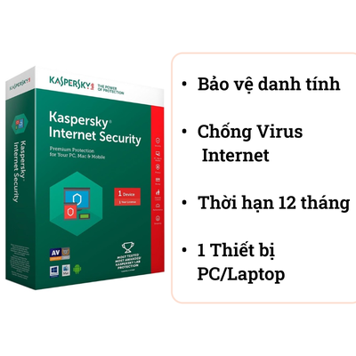 Phần mềm diệt Virus Kaspersky Internet Security 1 Máy tính/1 Năm-1